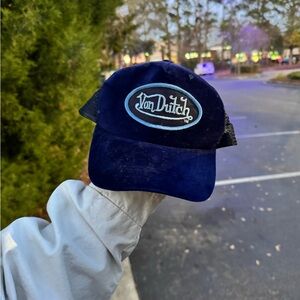Von Dutch Dark Blue Cap with Black Mesh